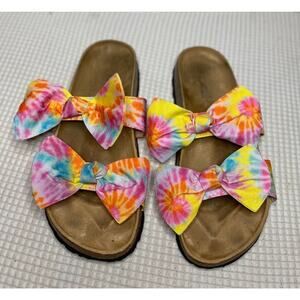Aata two bow strap sandals size 8
